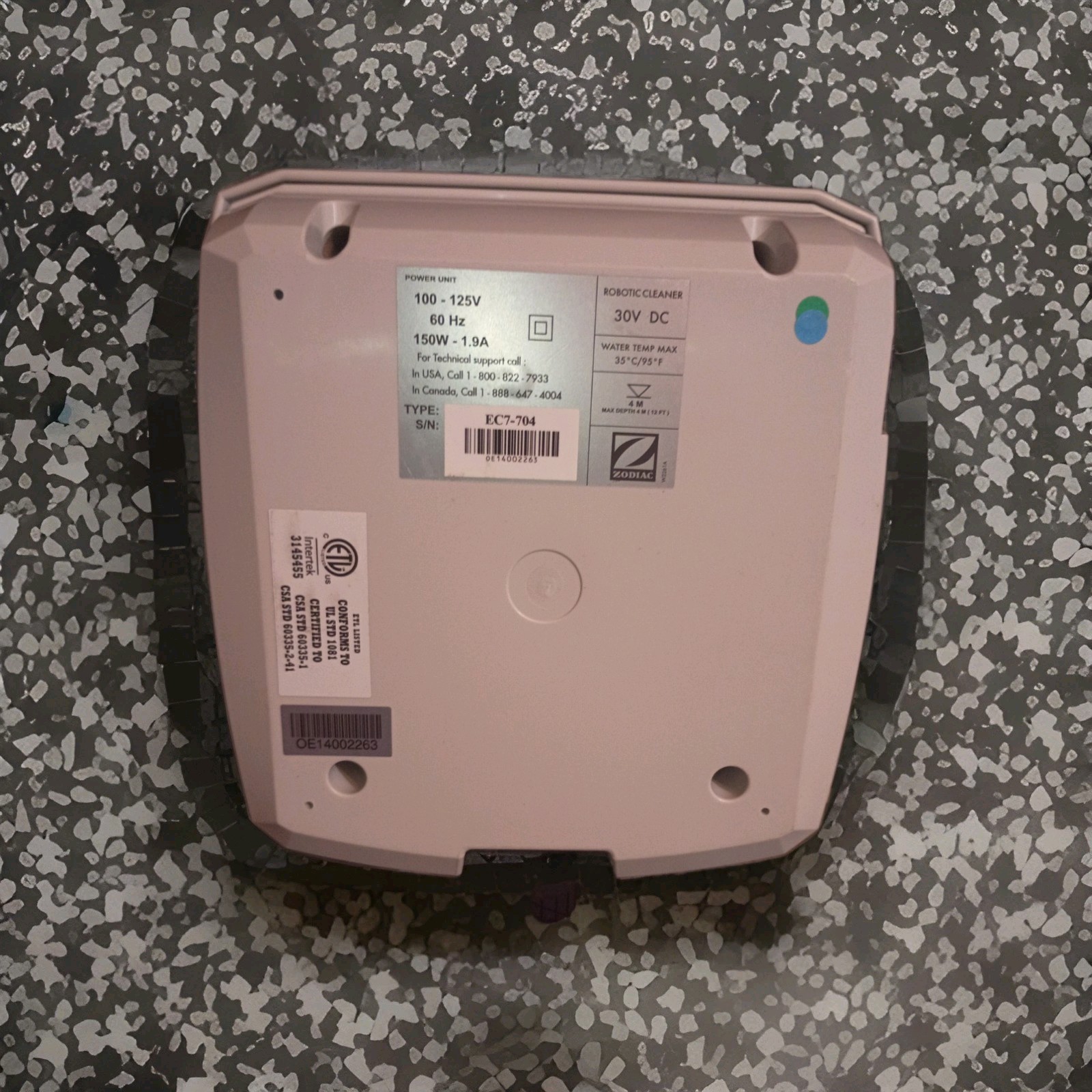 Polaris 9400 Sport Robotic Pool Cleaner Power Supply Control Unit 4WD EC7-704