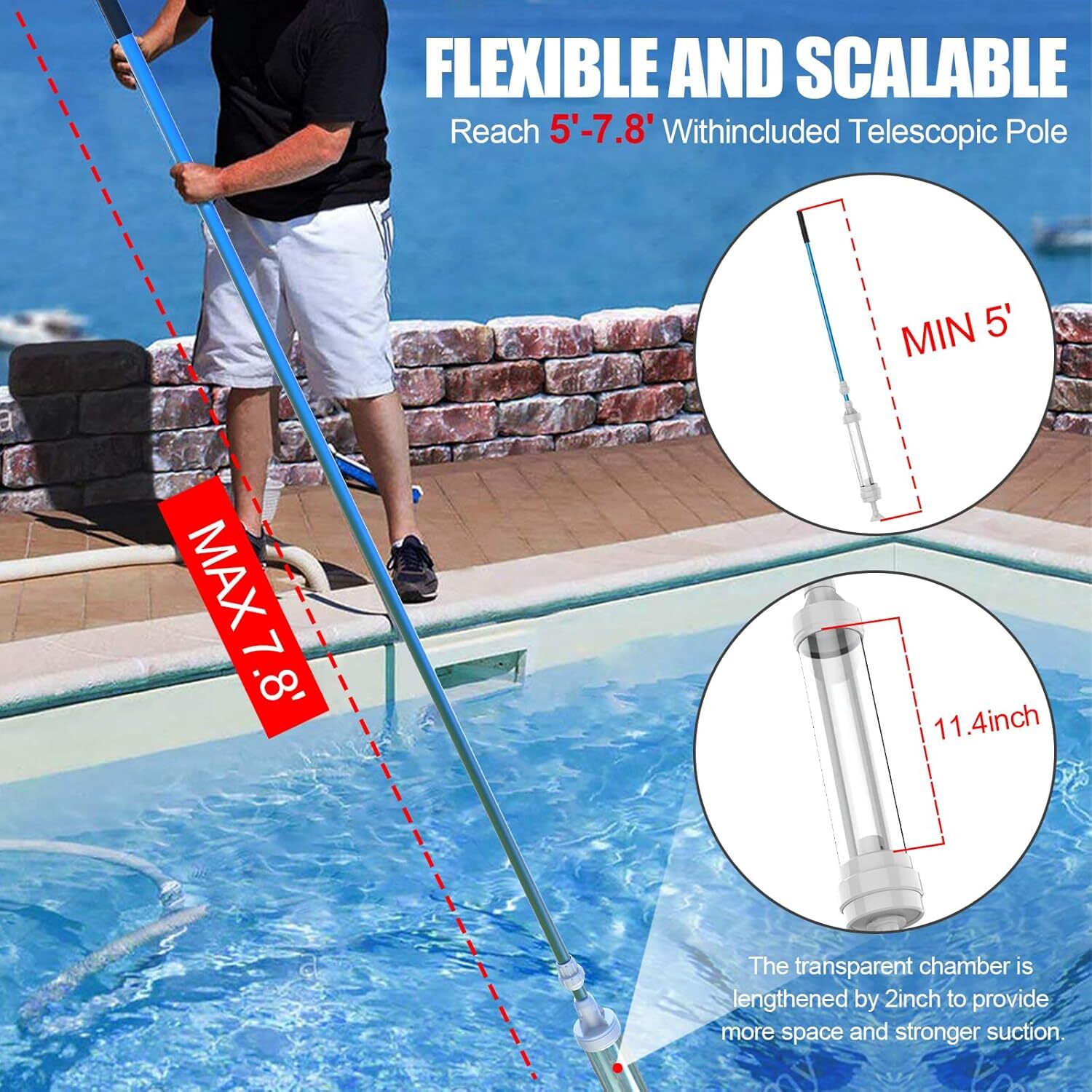 Spa Vacuum Cleaner,Compatible W/6250 Paradise Power,No Batteries or Hoses Needed