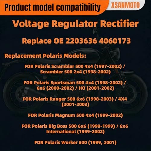 Voltage Regulator Rectifier Replacement for Polaris Sportsman 500 Ranger 500