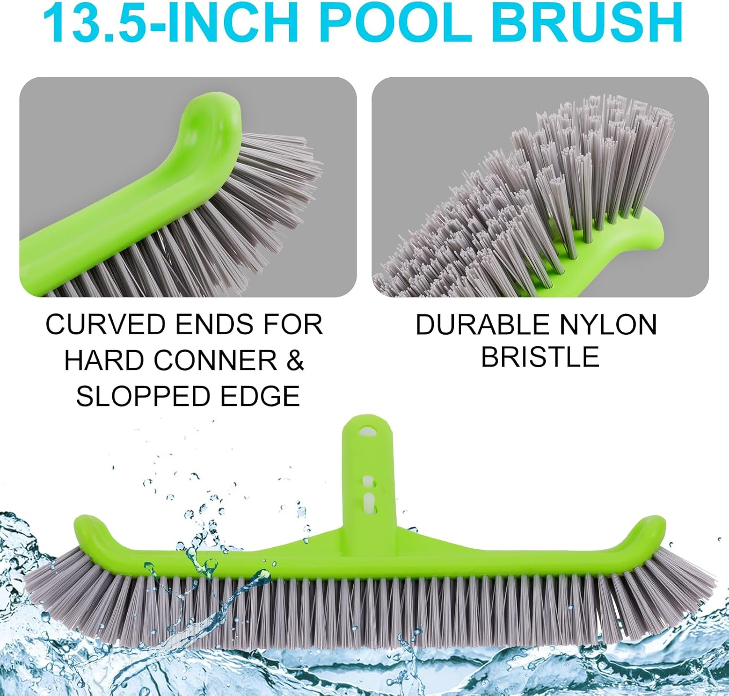 Deluxe Swimming Pool Cleaning Kit with Spa Jet Vacuum Cleaner,Brush, Semi-Deep S