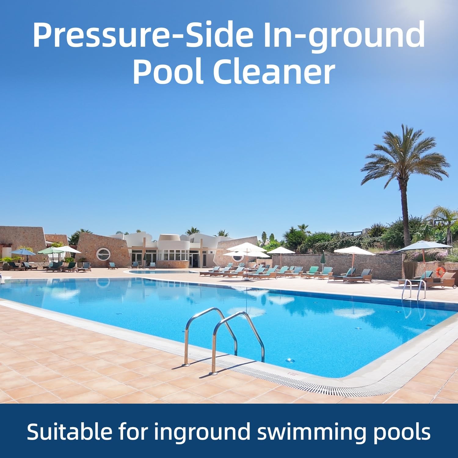 MAKHOON Upgrade Pool Pressure Side Sweeper – Professional White and Black