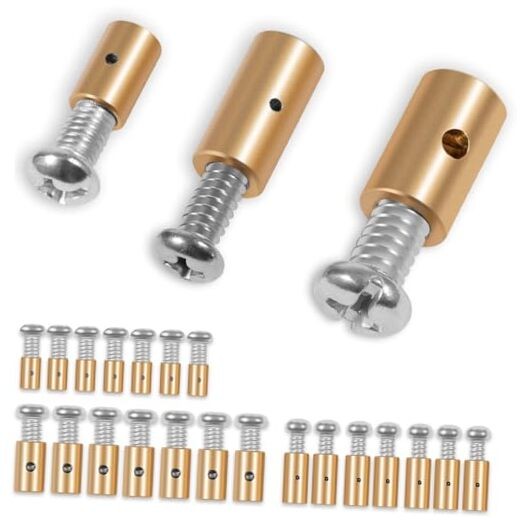 03336 Cable Stop Assortment, 24 Pack Universal fit Control Cables, Push-pull