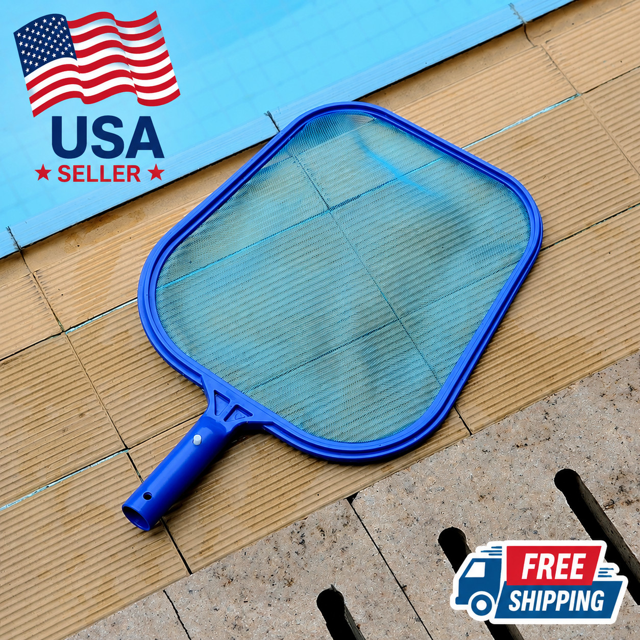 Professional Pool Leaf Skimmer Net Ultra Fine Mesh Swimming Pool Cleaning Tool