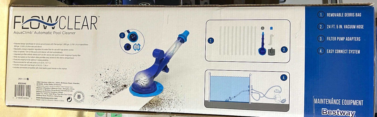 Flowclear AquaClimb Automatic WaterPowered Above Ground Pool Cleaning Vacuum NEW