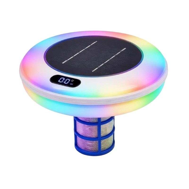 Solar Pool Ionizer Floating Pool Accessory with Solar Top for Home Pools