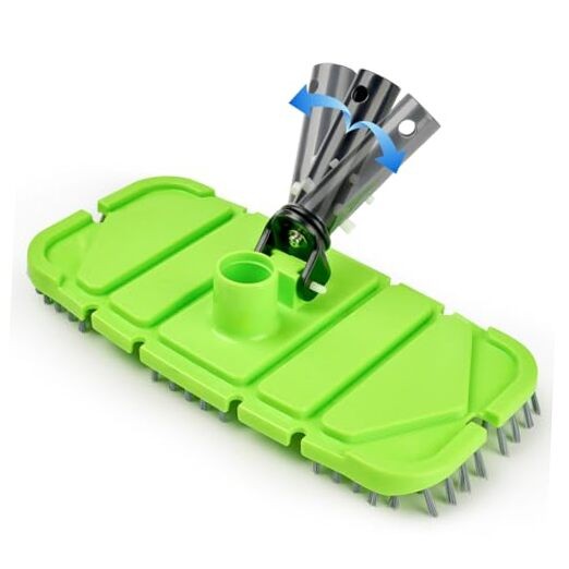 Pool Vacuum Head with Brush,Weighted & Flexible Body,for Inground/Above