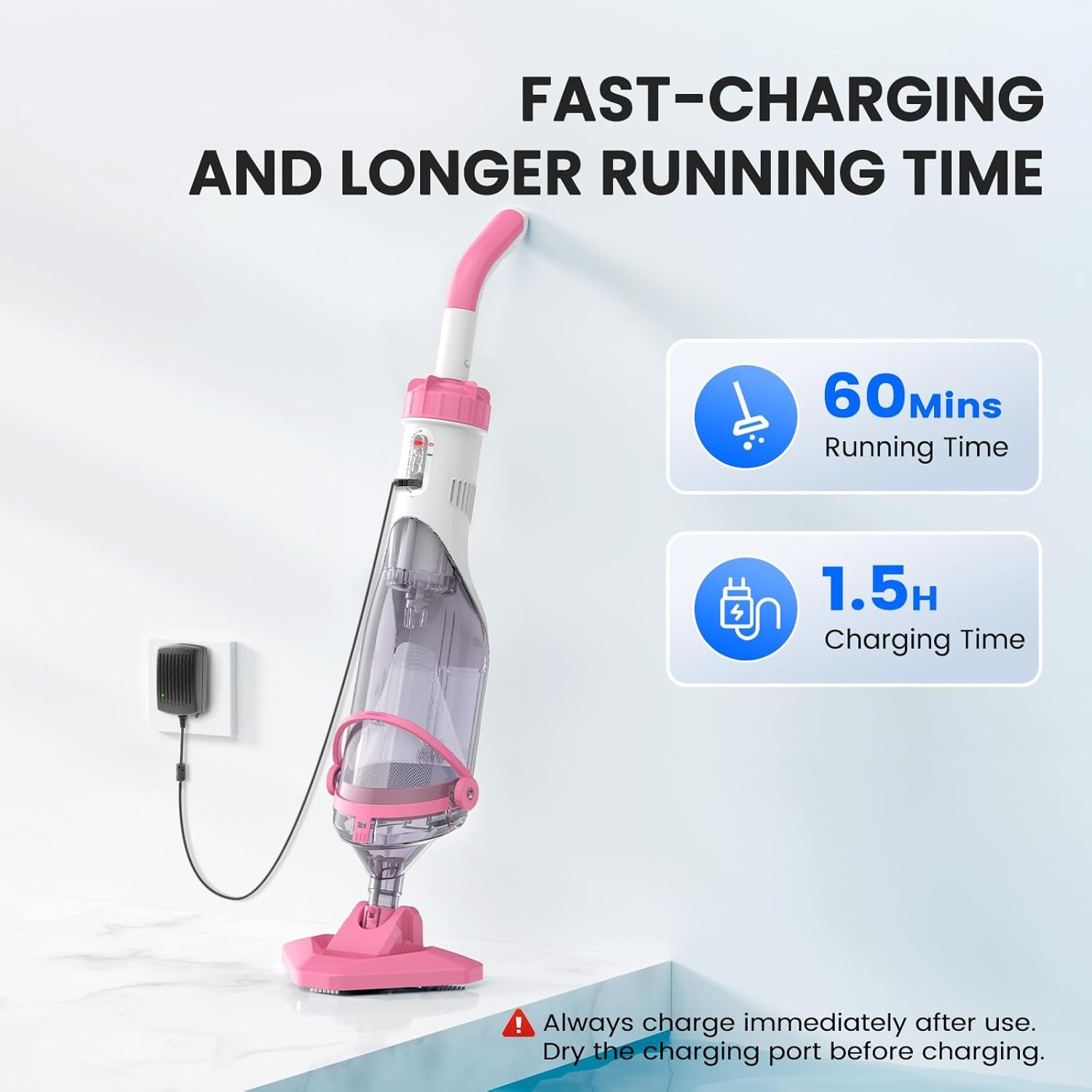 Rechargeable Swimming Pool Vacuum Enhulk With Pole 1 Hour