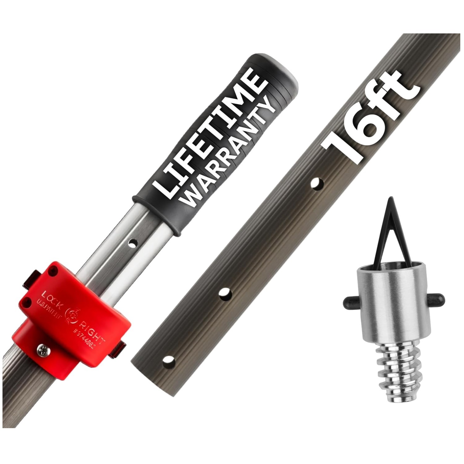 ProTuff 16ft Telescopic Pool Pole – Heavy Duty Aluminum