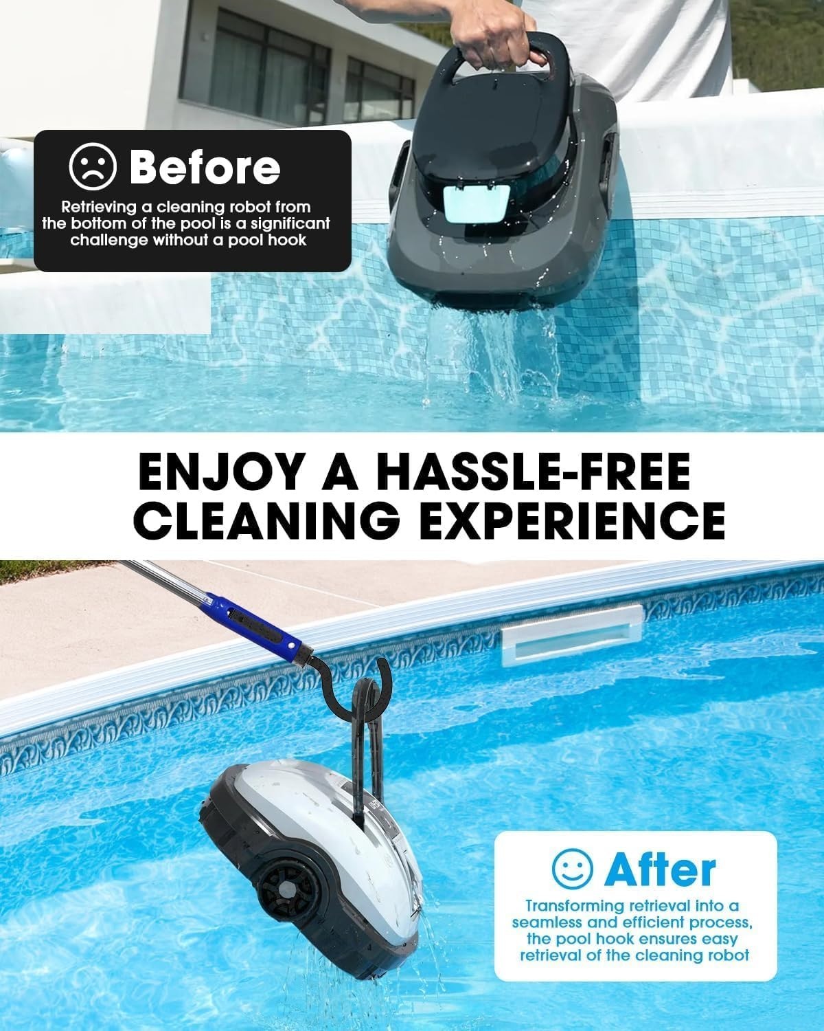 Hook for All Robotic Pool Cleaner, Pool Hook for Pool Vacuum