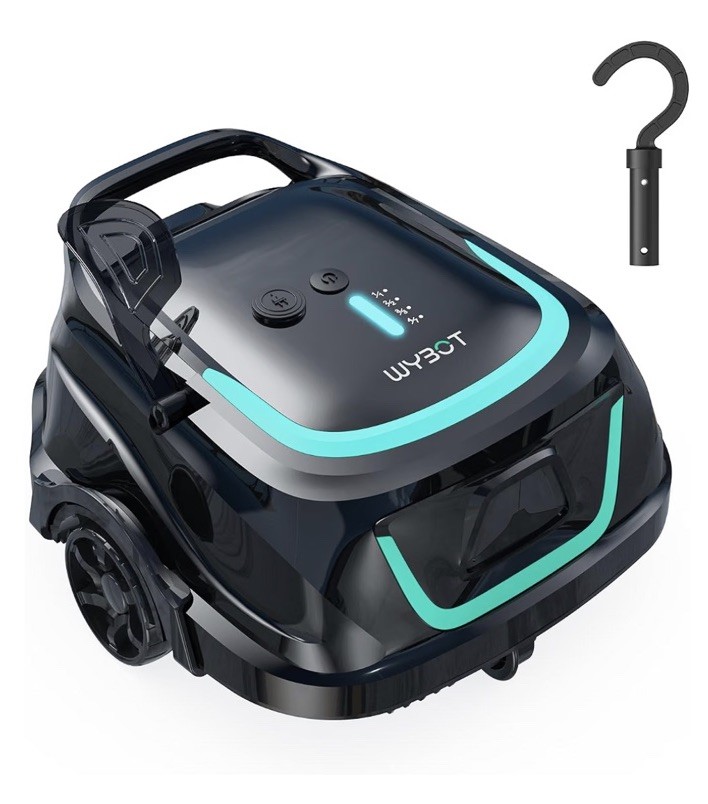 WYBOT A1 Cordless Robotic Pool Cleaner Automatic Pool Vacuum 1100 Sq.ft