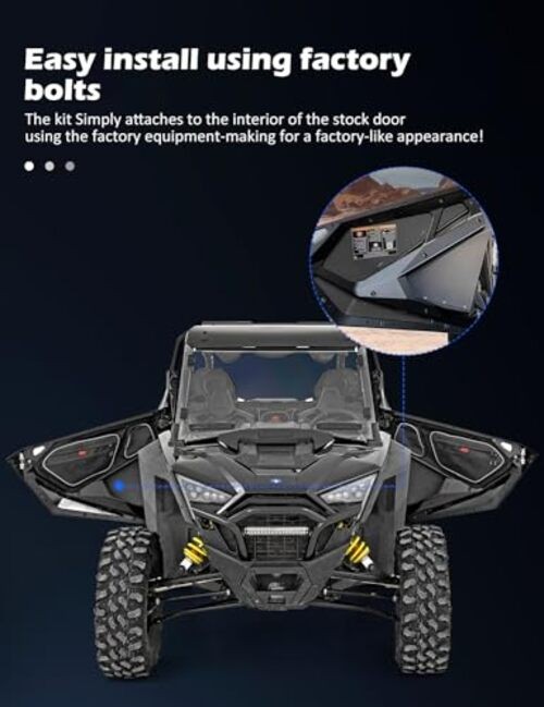 RZR XP Lower Door, Door Closeoffs Insert Panel Compatible with 2020-2024 RZR