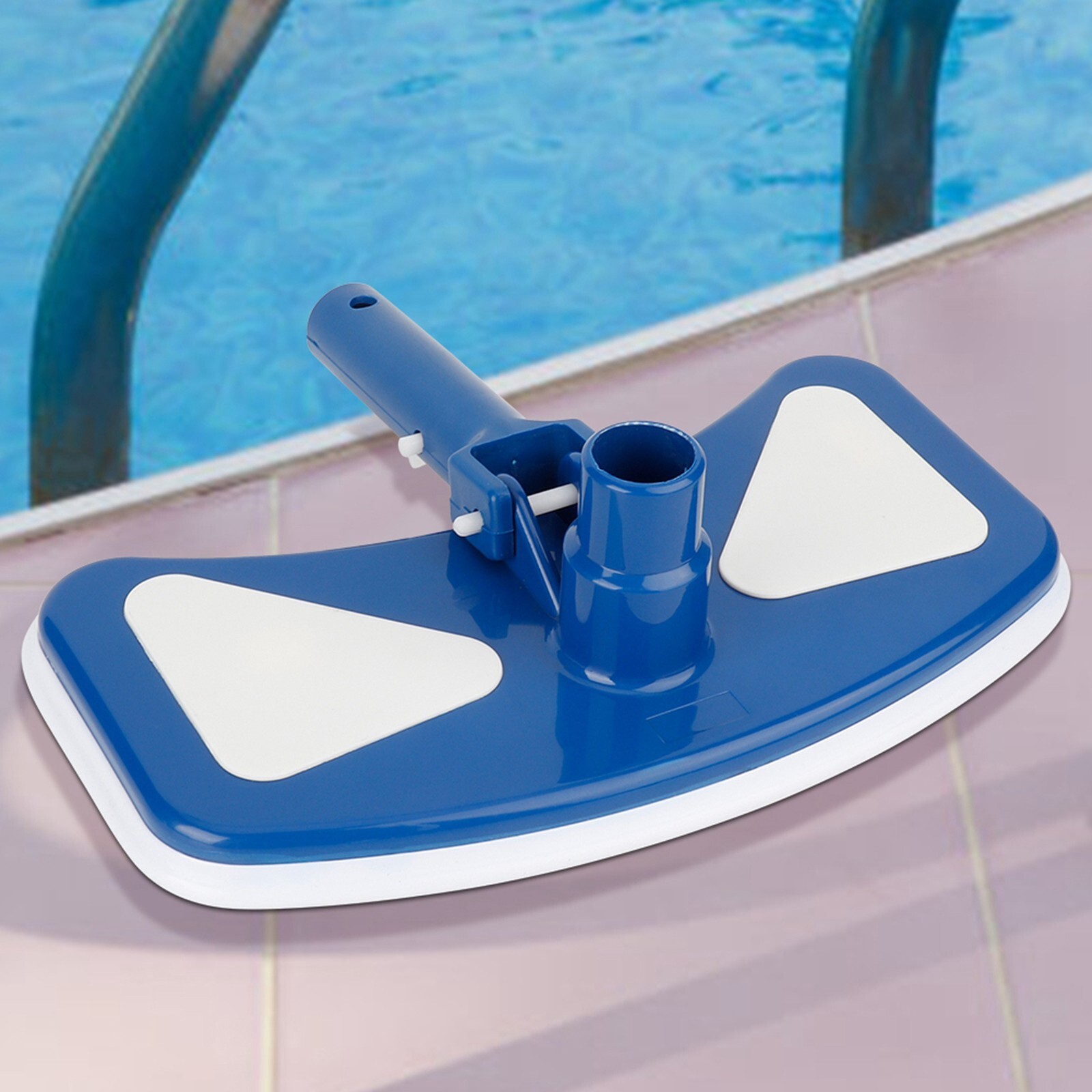 12 » Swimming Pool Curved Blue and White Suction Vacuum Brush Pool Tools