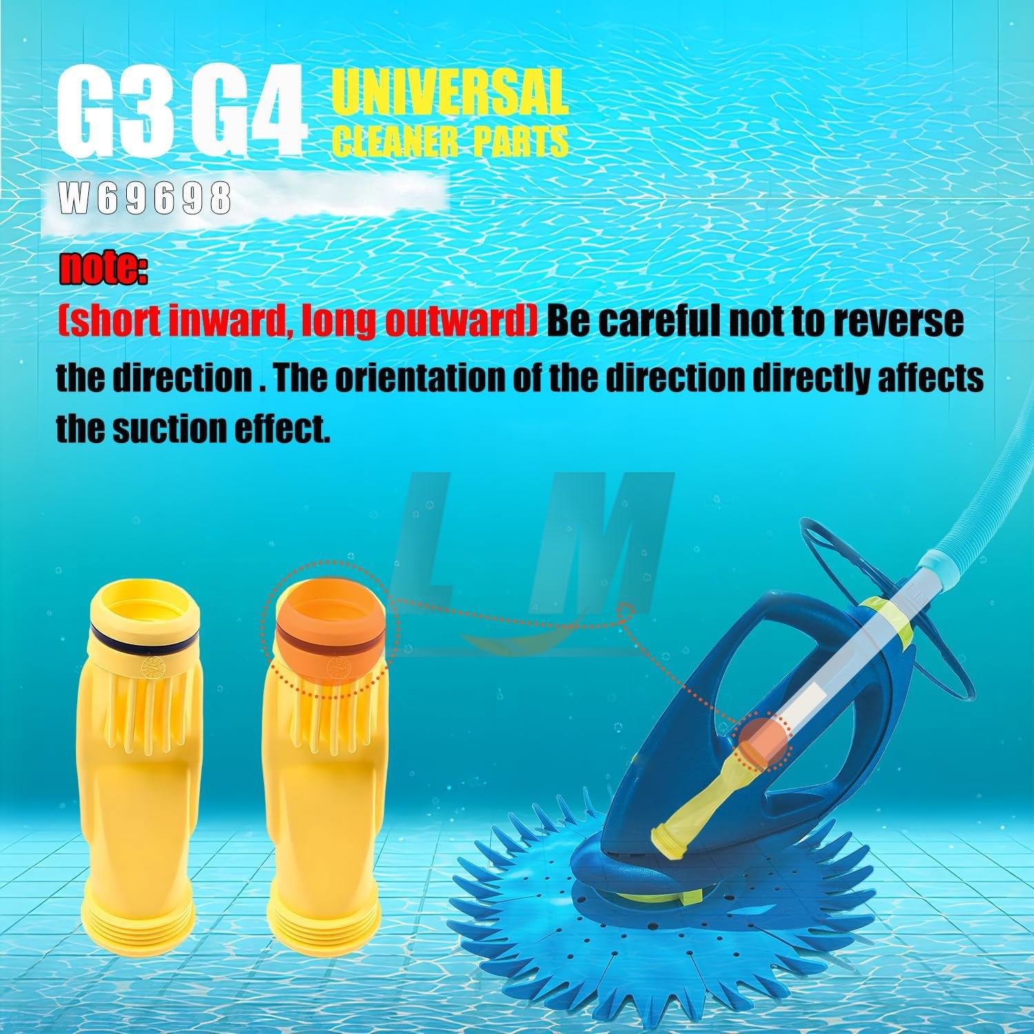 2 Pack W69698 Pool Cleaner Diaphragm For Zodiac Baracuda G3 G4 Alpha 2 / Alpha 3