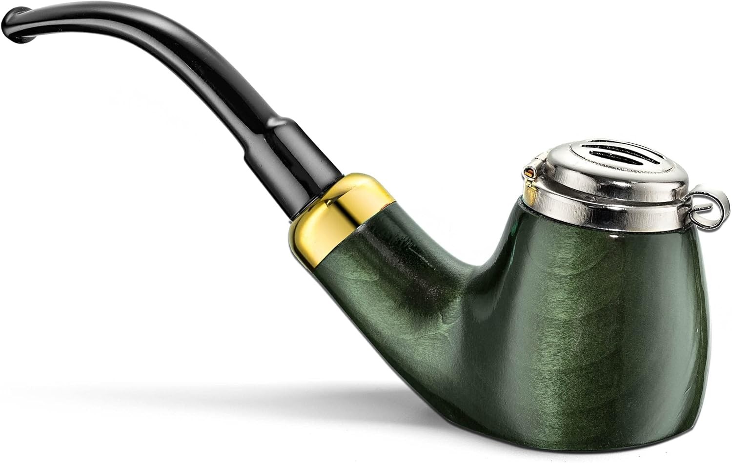 Mr. Brog Full Bent Smoking Tobacco Pipe – Model No: 21 Old Army Green –