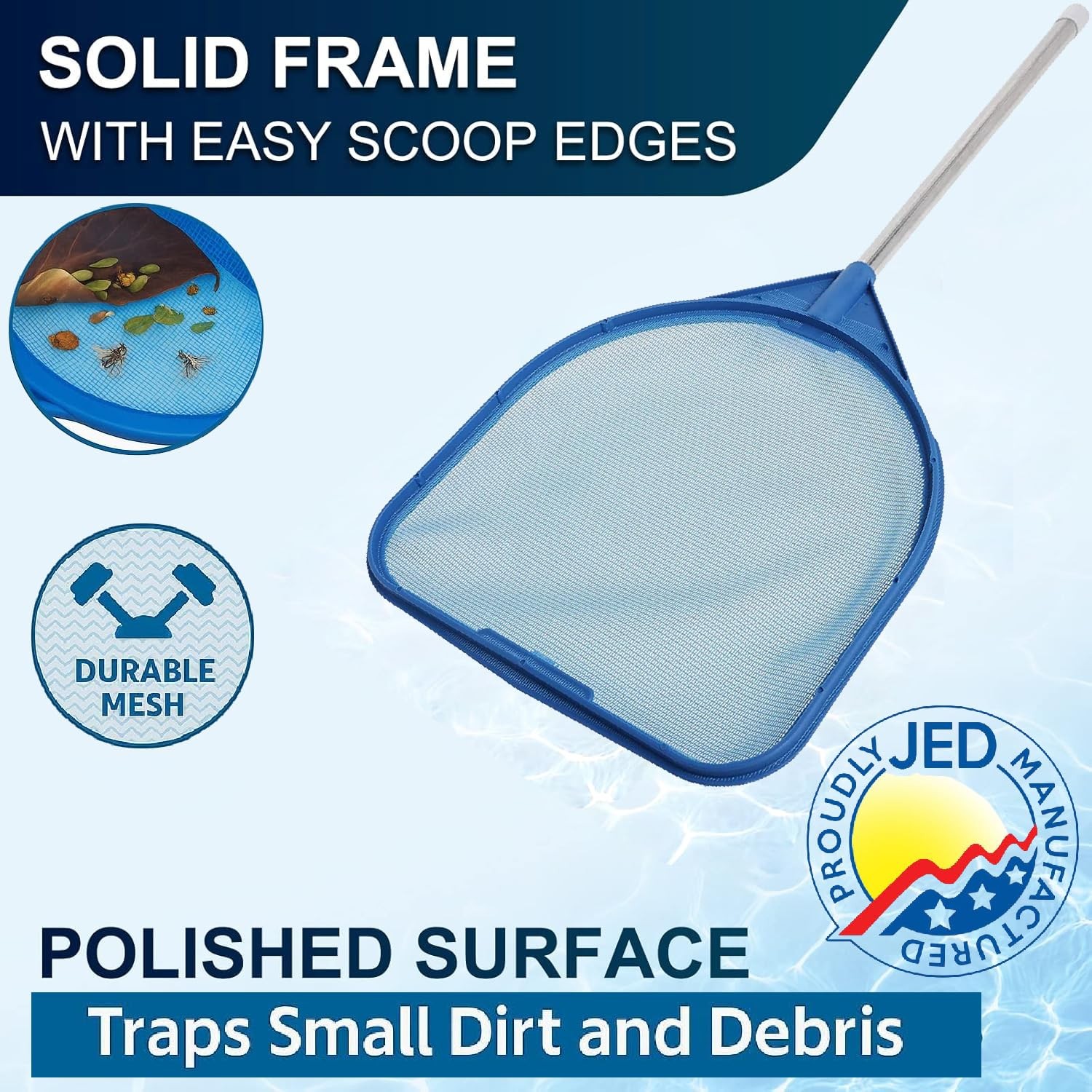 Skimmer Net for Hot Tubs Above Ground Pools 40-376 2 ft Blue