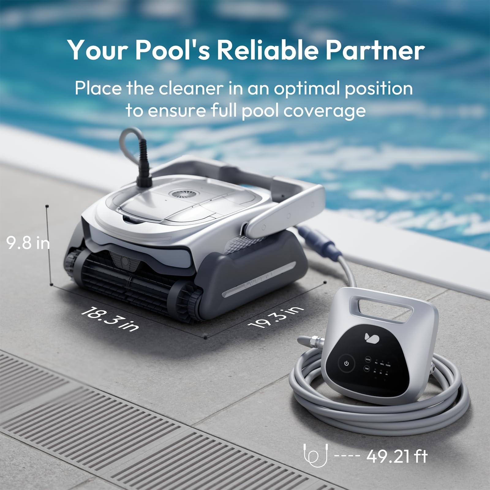 (2026 New) BUBLUE Bubot 800P Gen2 Robotic Pool Cleaner Pool Vacuum for Inground