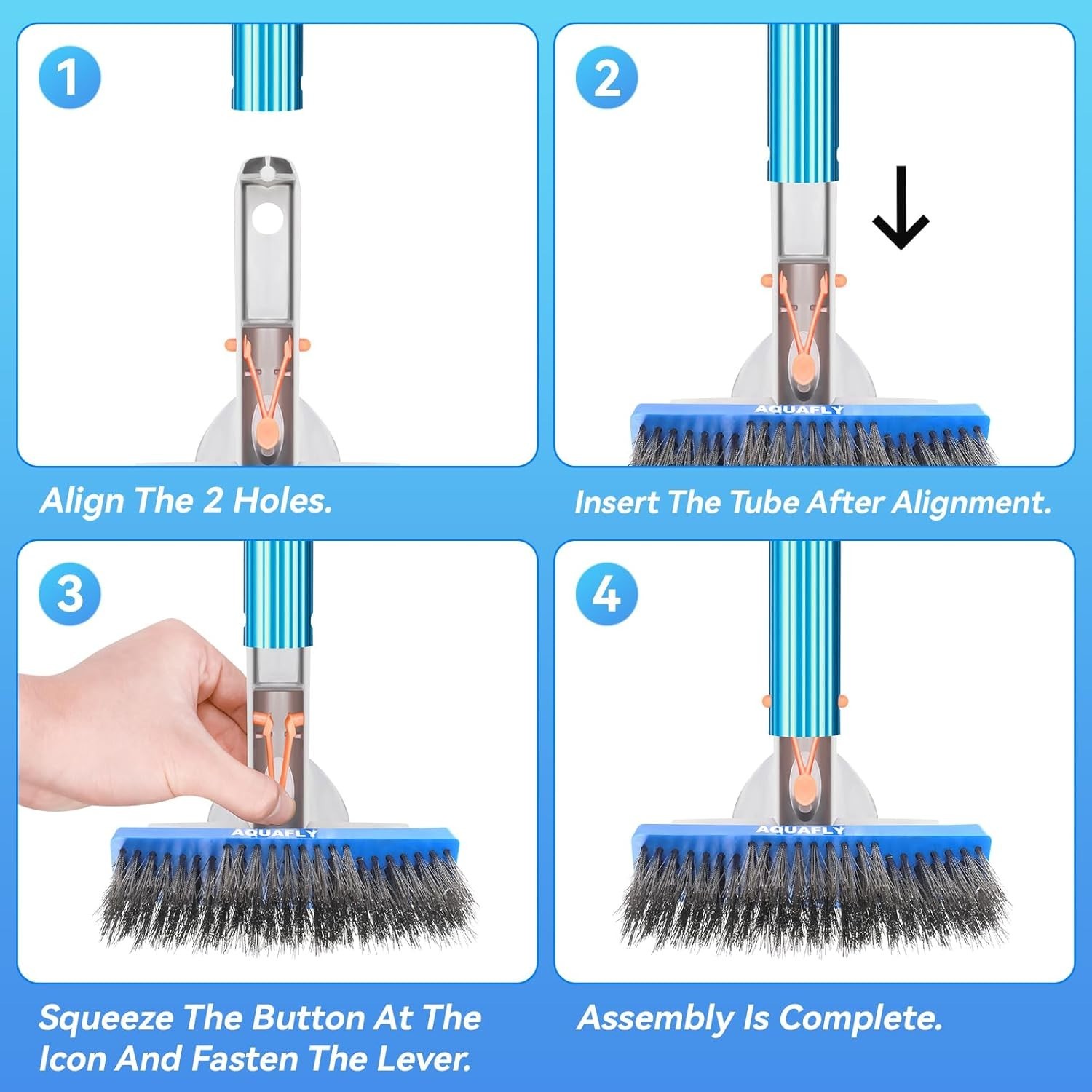 Heavy Duty 5-Inch Stainless Steel Pool Brush for Concrete & Gunite Pools – De…
