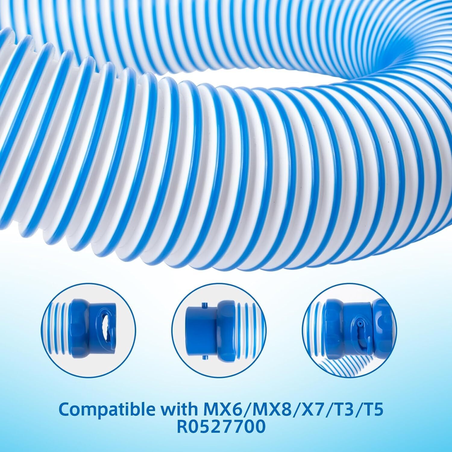 7 Pack Pool Cleaner Hose for Zodiac MX6 MX8 X7 T3 T5, R0527700 Twist Lock Replac