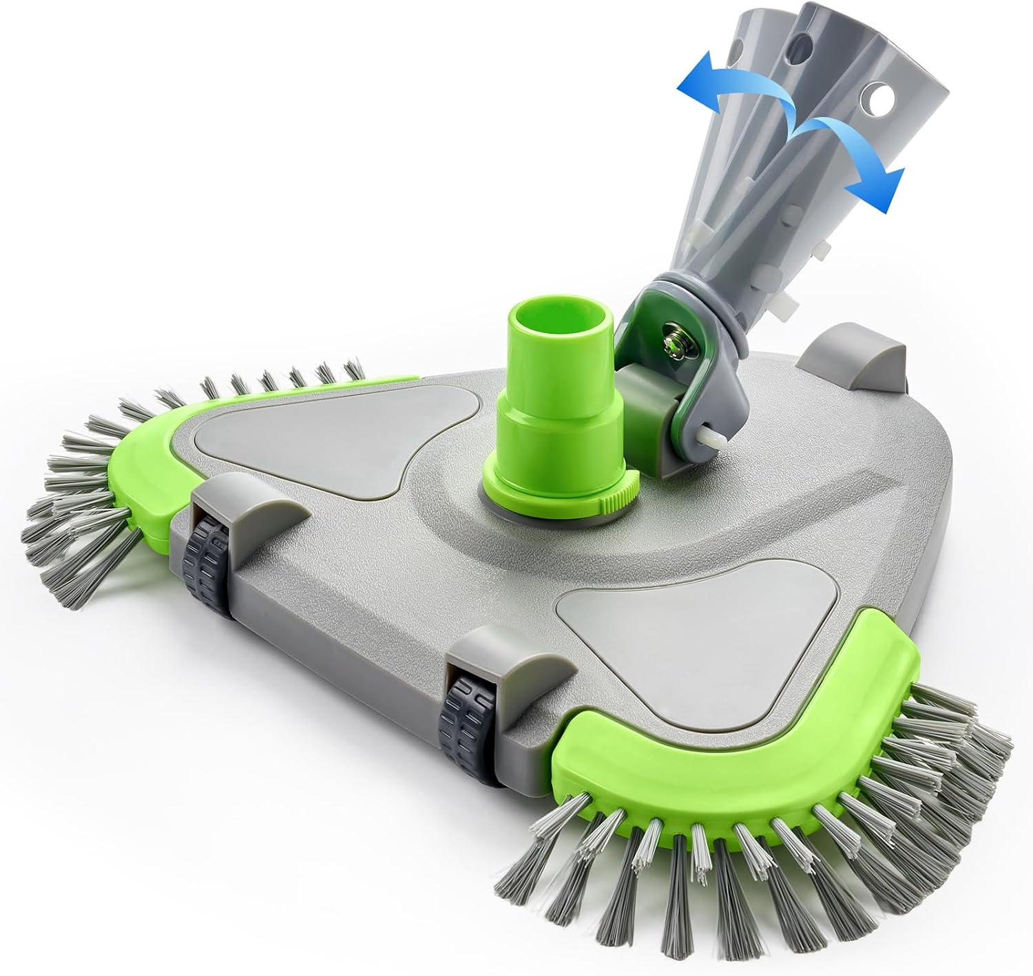 Sepetrel Upgraded Pool Vacuum Head with Wheels,Smart Swivel Handle & Swivel Hose