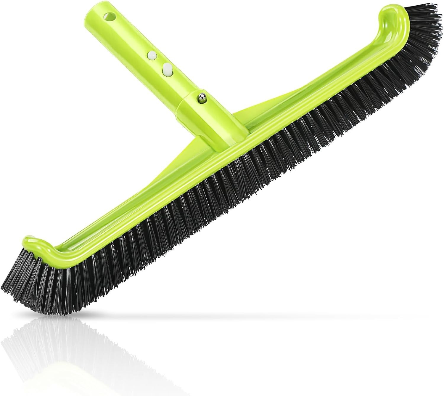 Pool Brush Head, Scrub Brush with Nylon Bristles,Curved Ends High-Efficiency…
