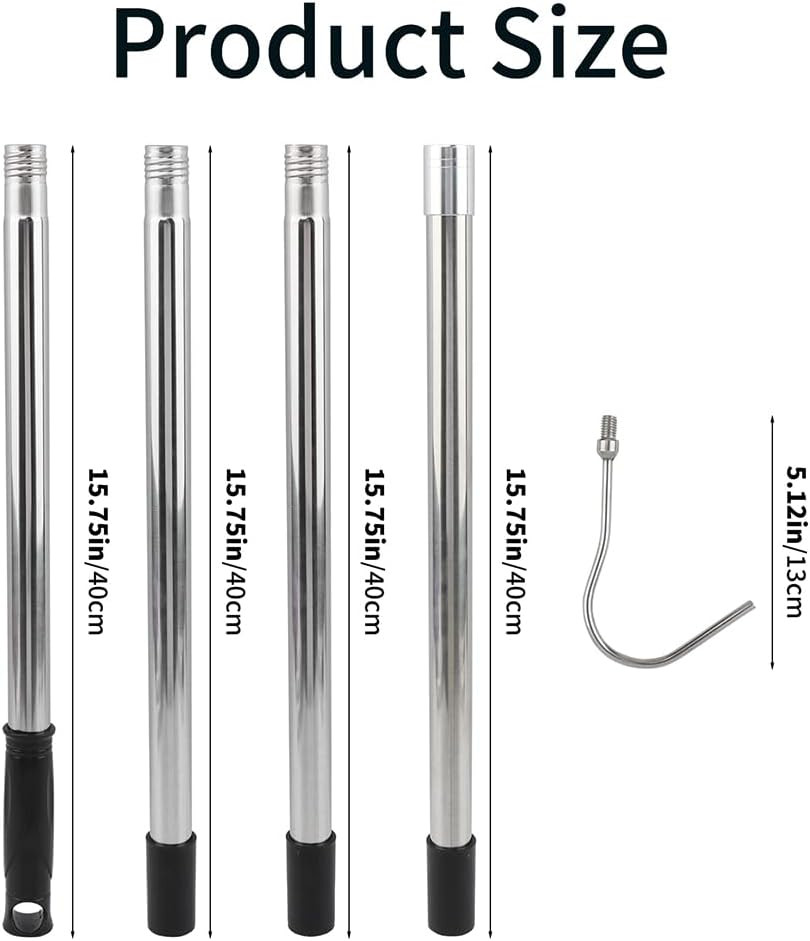 Hook for Robotics Pool Cleaner, with 68 Inches Adjustable Stainless Pole, Pool V