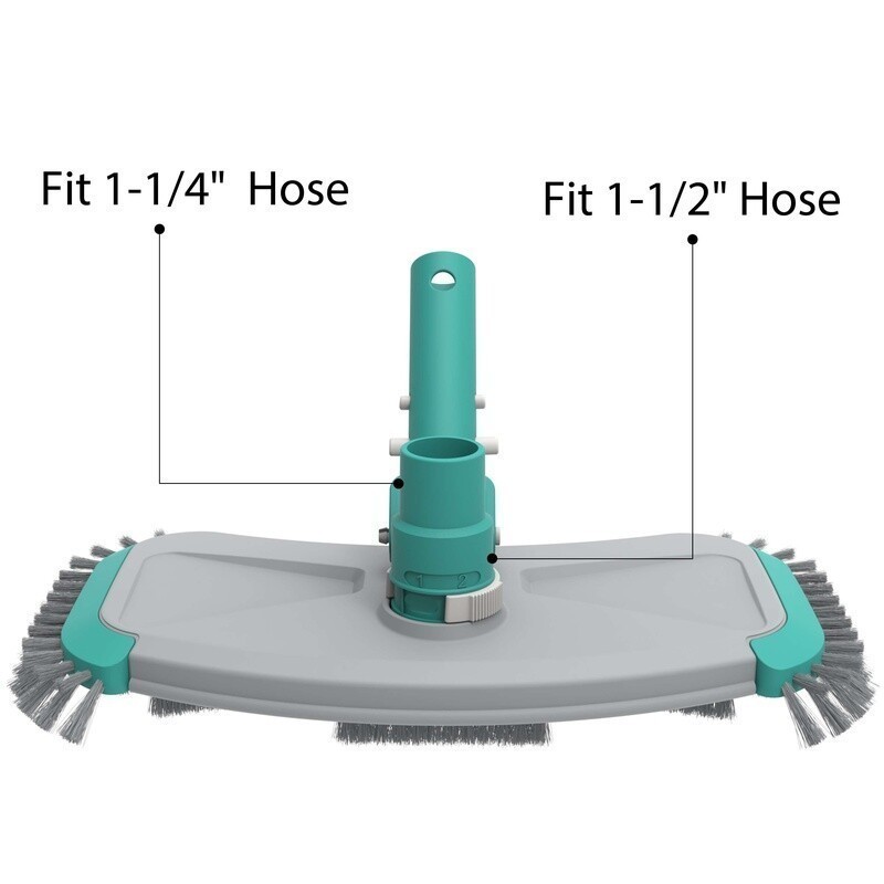 14in Pool Vacuum Head W/ Air Valve Durable Plastic Above In Ground Cleaning New