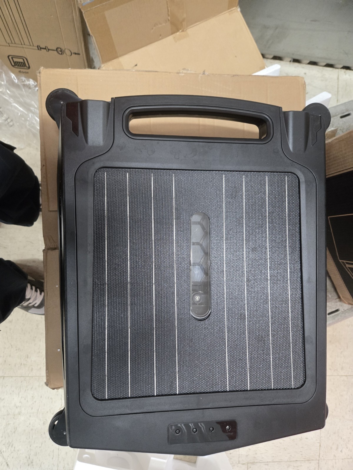 Uoark Solar Powered Robotic Pool Surface Skimmer Cleaner w/ App Control Black