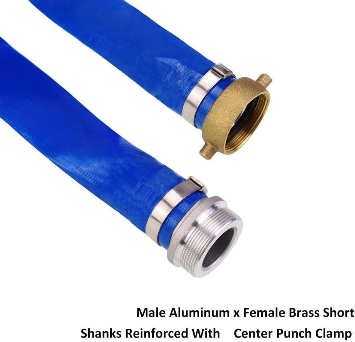 Versatile 2&Prime; x 25&prime; Heavy Duty Blue PVC Backwash Hose – Resistant to Chemicals