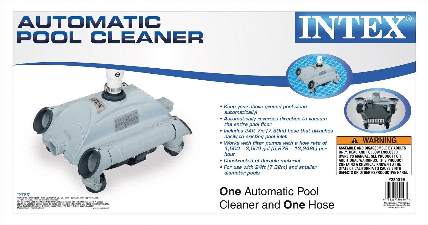NO RETAIL BOX ** Intex Auto Pool Cleaner for Above Ground Pools