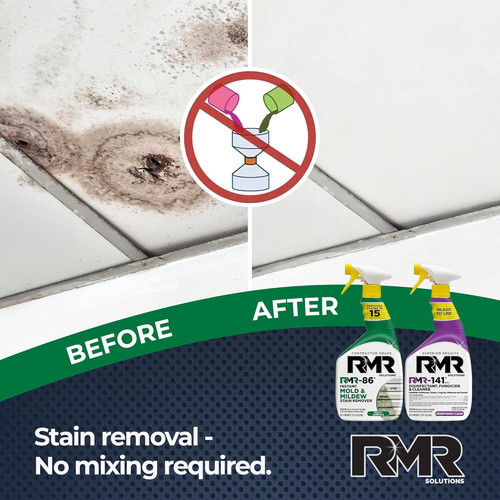 RMR Brands DIY Mold & Stain Remover Bundle, Complete 32 Fl Oz (Pack of 2)