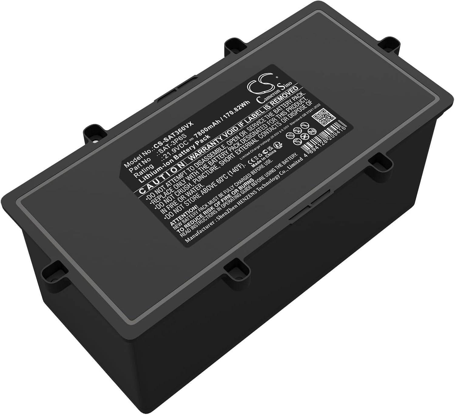2 pcs Replacement Battery for Seauto SAT-3P6S, Smart Robotic Pool Cleaner