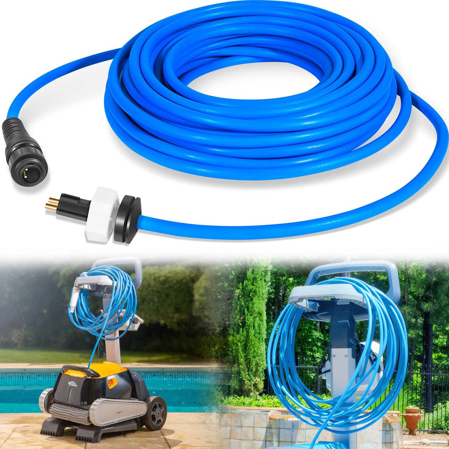 99958903-DIY Cable Cord 2-Wire 60FT Fits Dolphin Pool Cleaner S200, Active 20