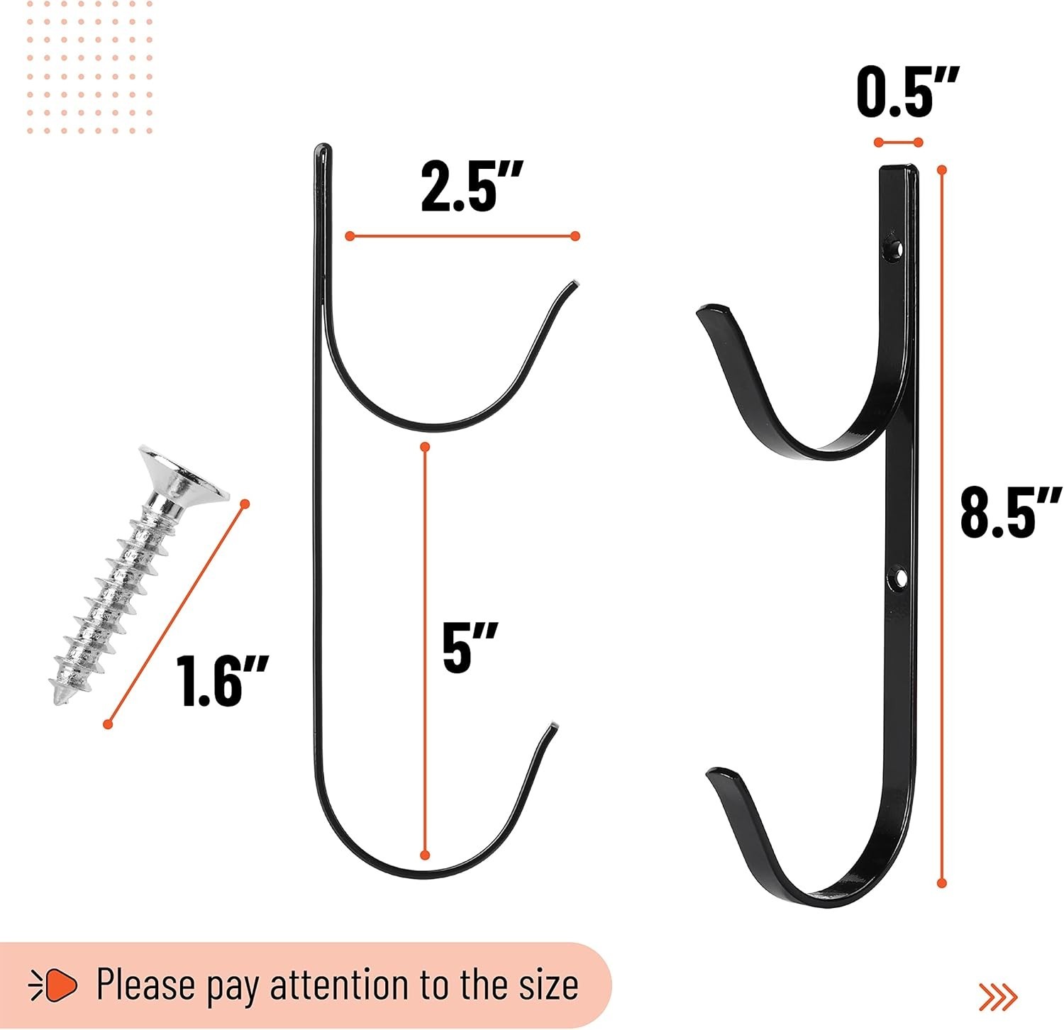 Pool Pole Hanger, 2 Pack, Pool Equipment Hooks | for Poles and Hose Accessori…