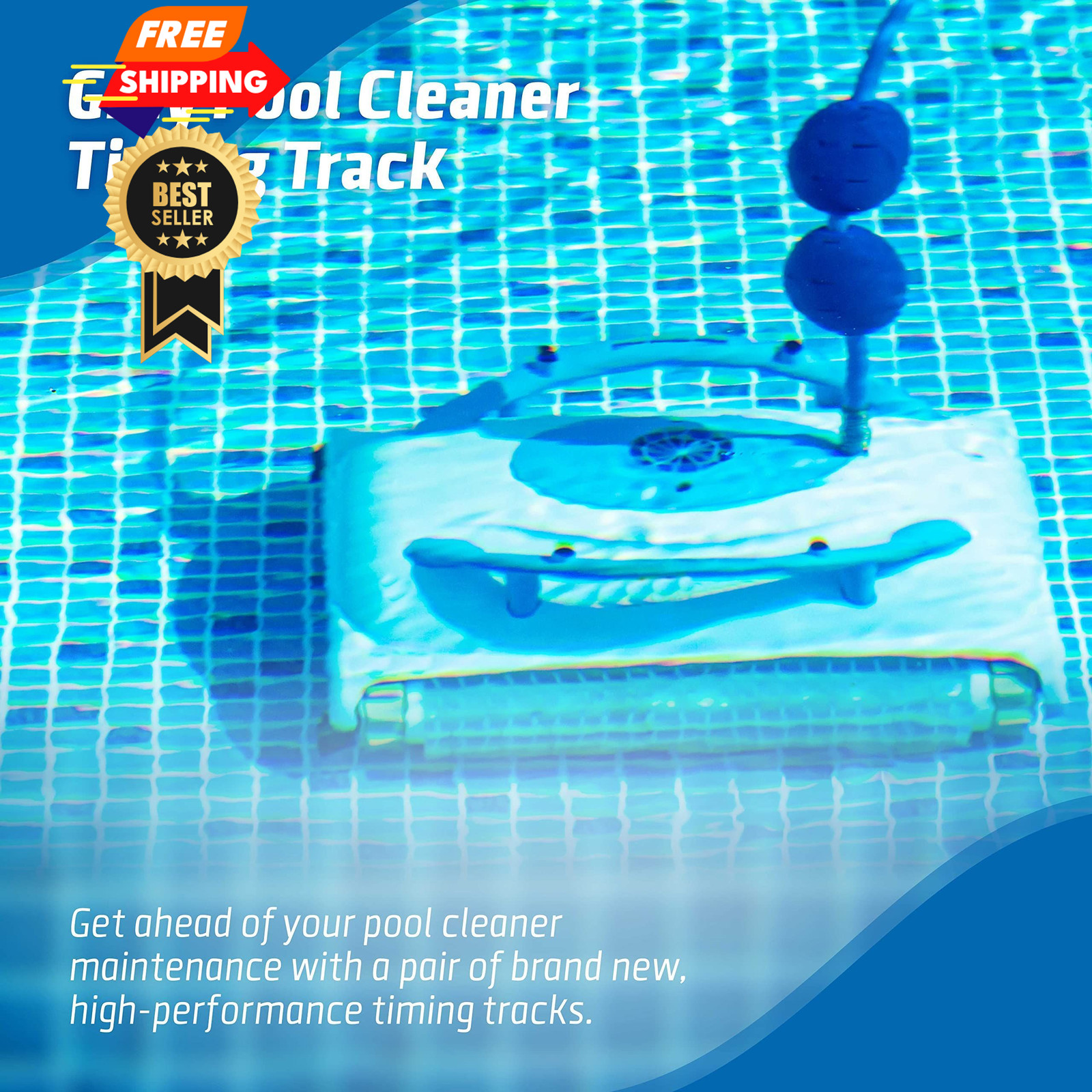 (2-Pack) Calvana Gray Pool Cleaner Timing Tracks, Compatible 9985006-R2,