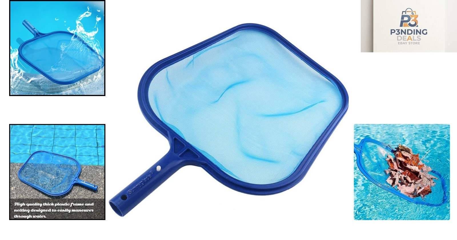 17.5×11.8in Heavy-Duty Pool Leaf Skimmer Net – Designed for Season After Season