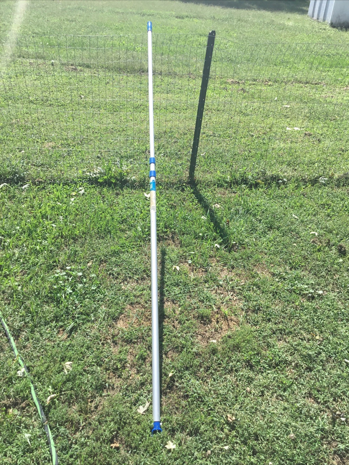 Adjustable 12-Foot Pool Cleaning Pole – Stylish Aluminum Telescoping Design