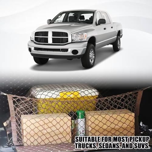 Car Cargo Nets Trunk Organizer, Adjustable Elastic Storage 35.4 x 15.7 Inch