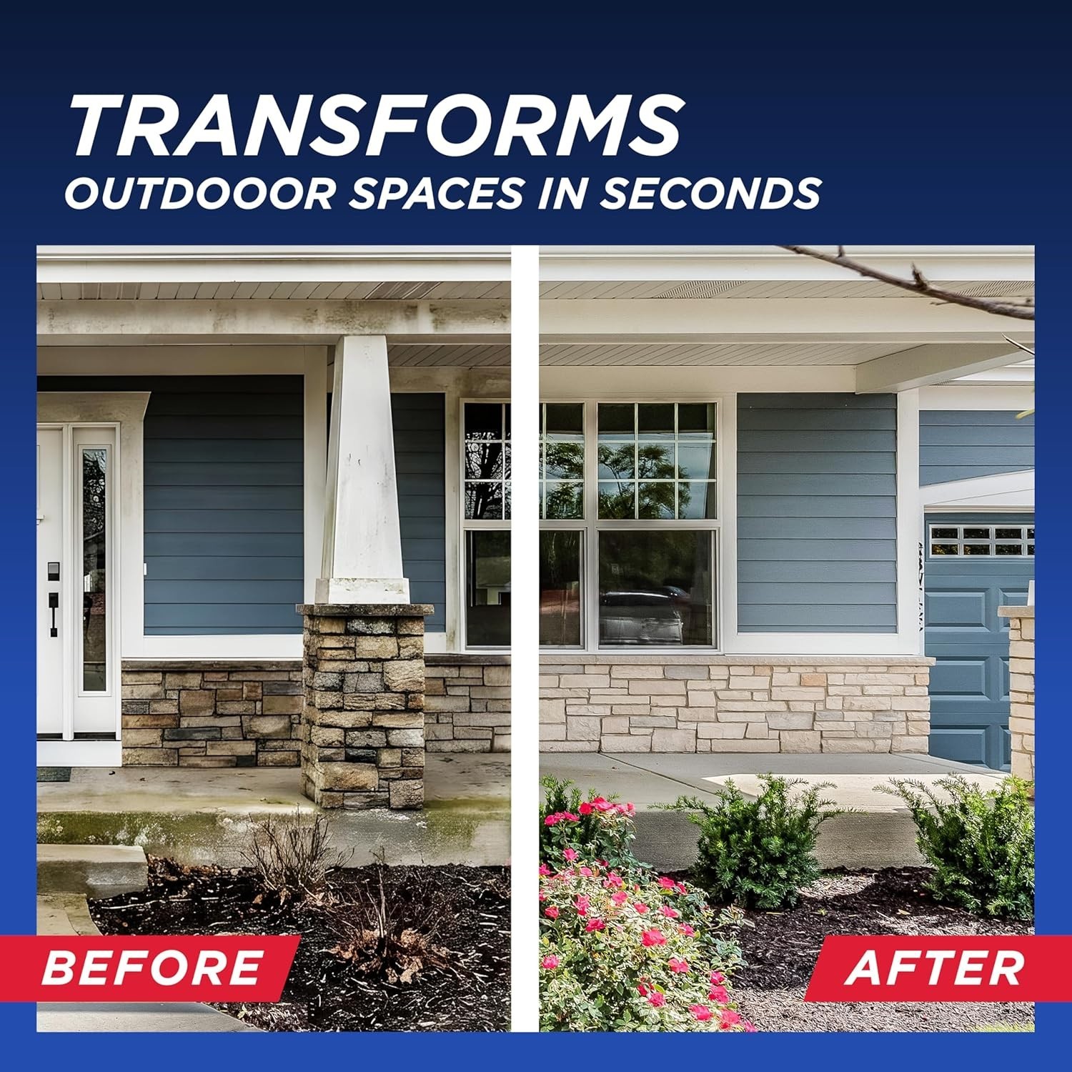 1 Gallon Outdoor Cleaner – Powerful Mold, Mildew & Stain Remover Concentrate