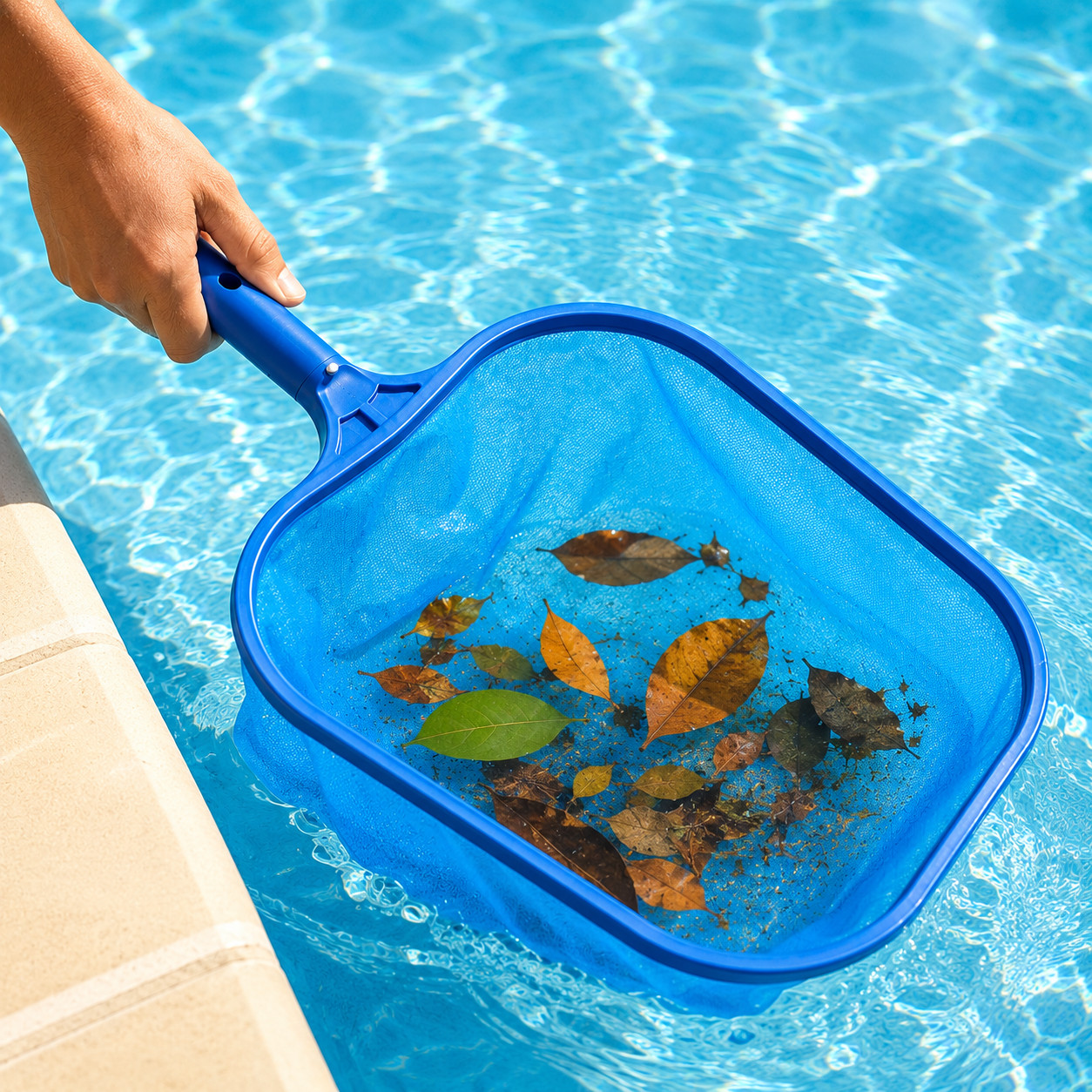 Heavy Duty Pool Leaf Skimmer Net 20&Prime; Deep Bag Fine Mesh Swimming Pool Cleaner