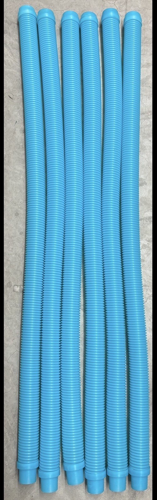 Destroyer Plastics 48-inch Aqua Swimming Pool Cleaner Hoses – 6 Hoses