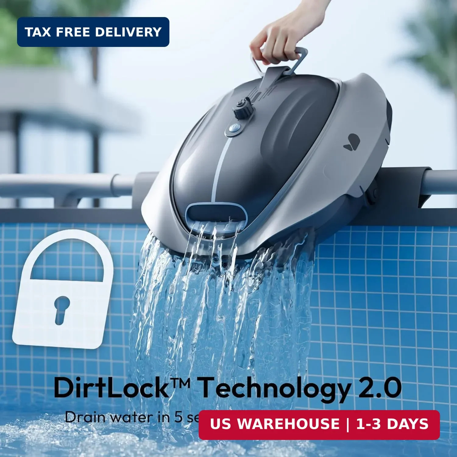 (2026 New) Bubot 300P Cordless Pool Vacuum for Above Ground Pool, Robotic Pool C