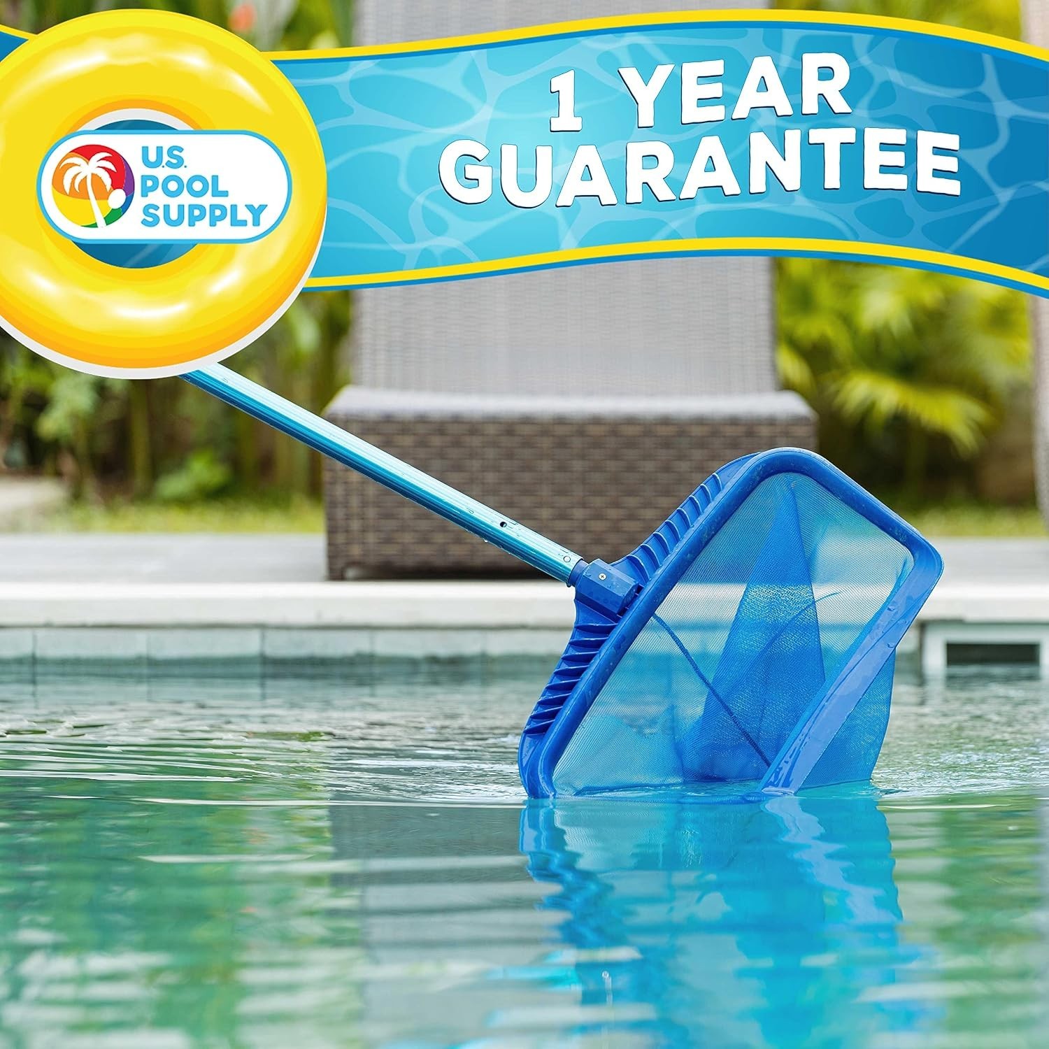 10 Foot Lightweight Aluminum Telescopic Pool Pole – Universal Fit & Easy Locking