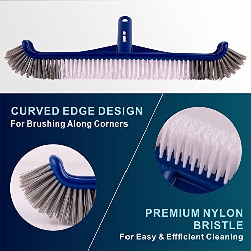 Pool Brush Reinforced Pool Brush Head for Inground Pools & Above-Ground Pools…