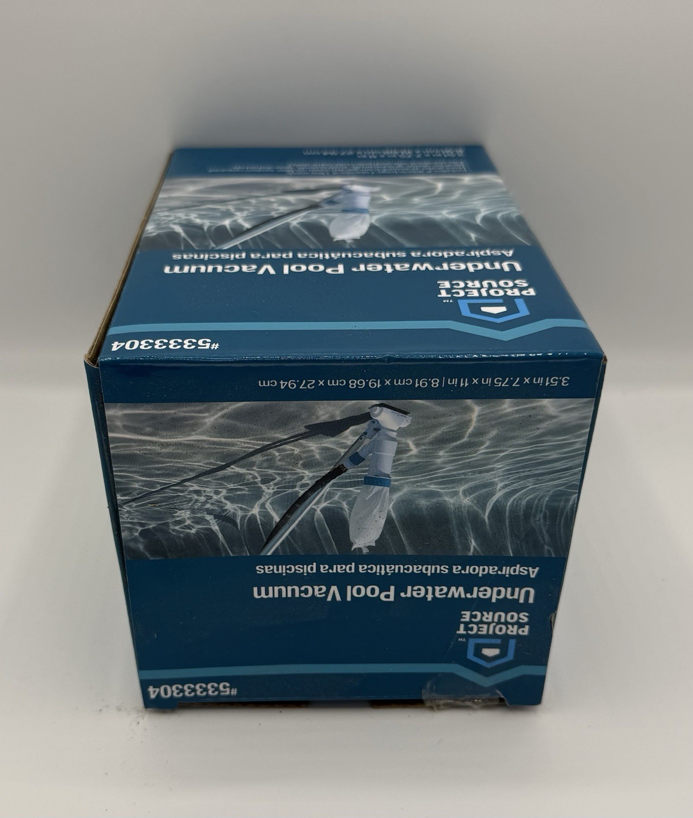 Project Source Underwater Pool Vacuum 5333304, 2 Debris Bags, For Pools & Spas