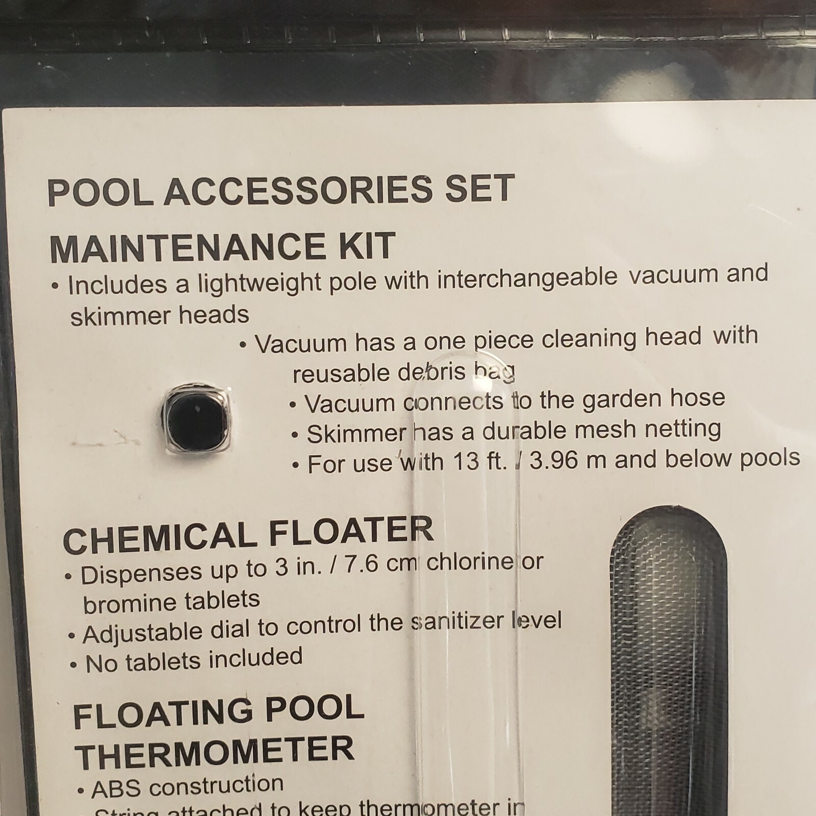 Bestway Flow Clear Above Ground Pool Cleaning &Maintenance Accessories Set Kit
