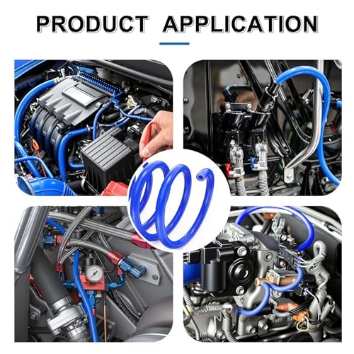 134PCS Vacuum Hose Automotive Kit 5FT,1/8&Prime; 5/32&Prime; 134pcs-5ft(1/8&Prime;~3/8&Prime;) Blue