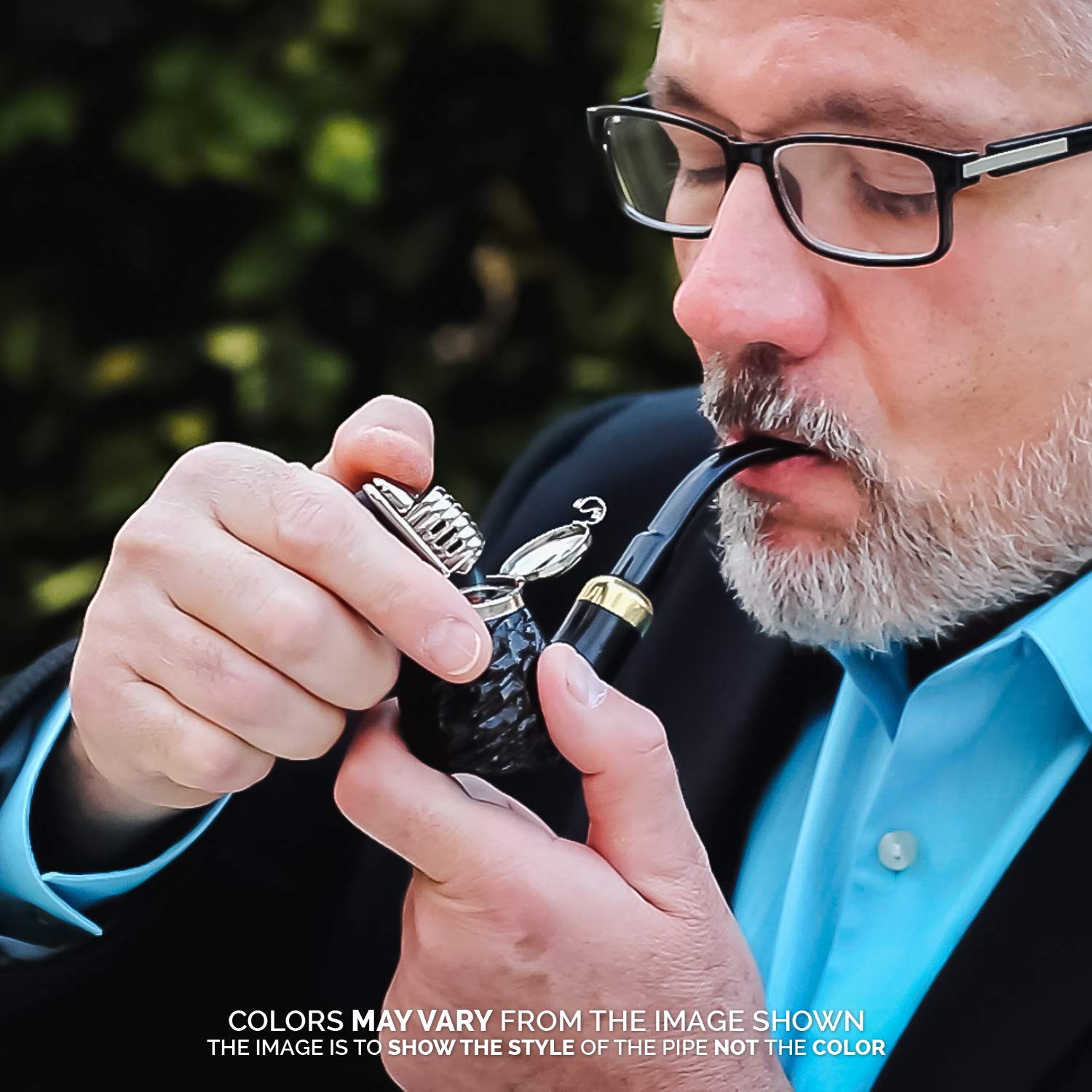 Mr. Brog Full Bent Smoking Tobacco Pipe – Model 1 Count (Pack of 1), Green