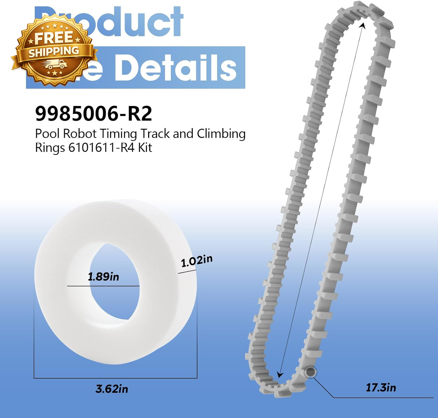 Pool Cleaner Accessories the Climbing Ring Replacement 6101611-R4 Timing Track