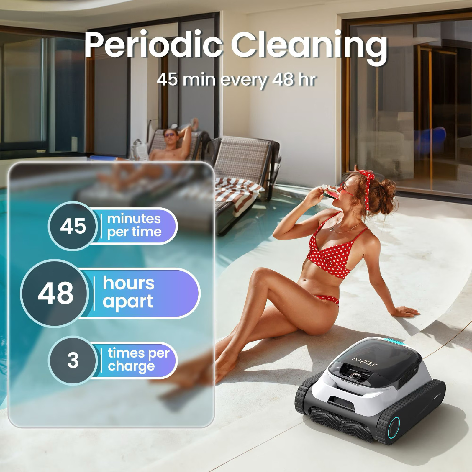 Aiper Scuba N1 Cordless Pool Vacuum with Bonus Filters & Baskets FREE SHIPPING