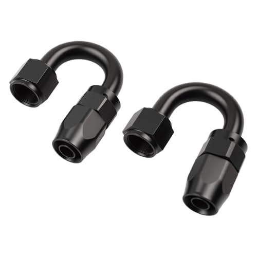 Aluminum Swivel Hose End Fitting 180 Degree for Braided CPE Fuel 8AN